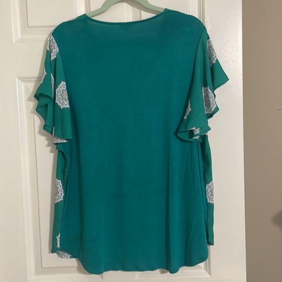 Loft Mixed Fabric Blouse Size XL - Picture 4 of 4